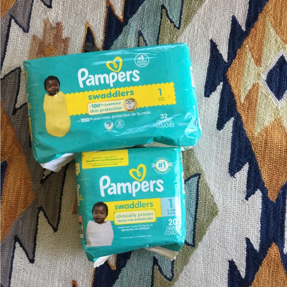 Pampers Swaddlers Diaper Covers - Teal (Pack)